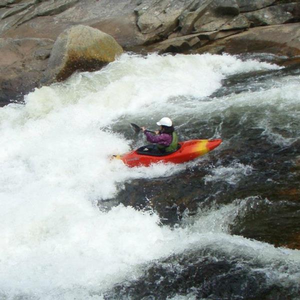 Risa Shimoda on Wilson Creek Ten Foot Falls